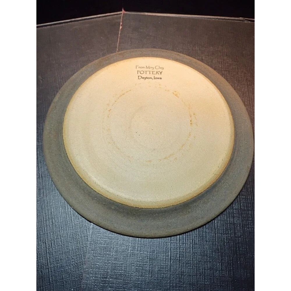 From Miry Clay Pottery Salad Plate Chocolate Espresso 8